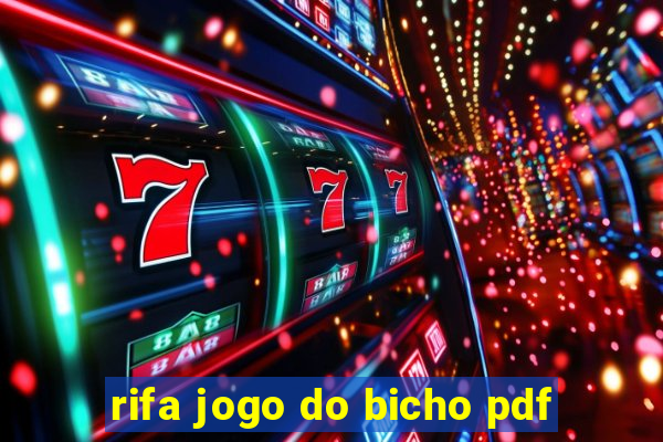 rifa jogo do bicho pdf